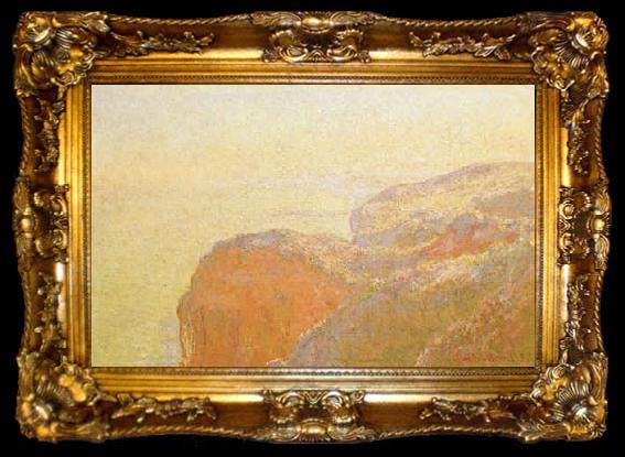 framed  Claude Monet At Val Saint Nicholas near Dieppe in the Morning, ta009-2